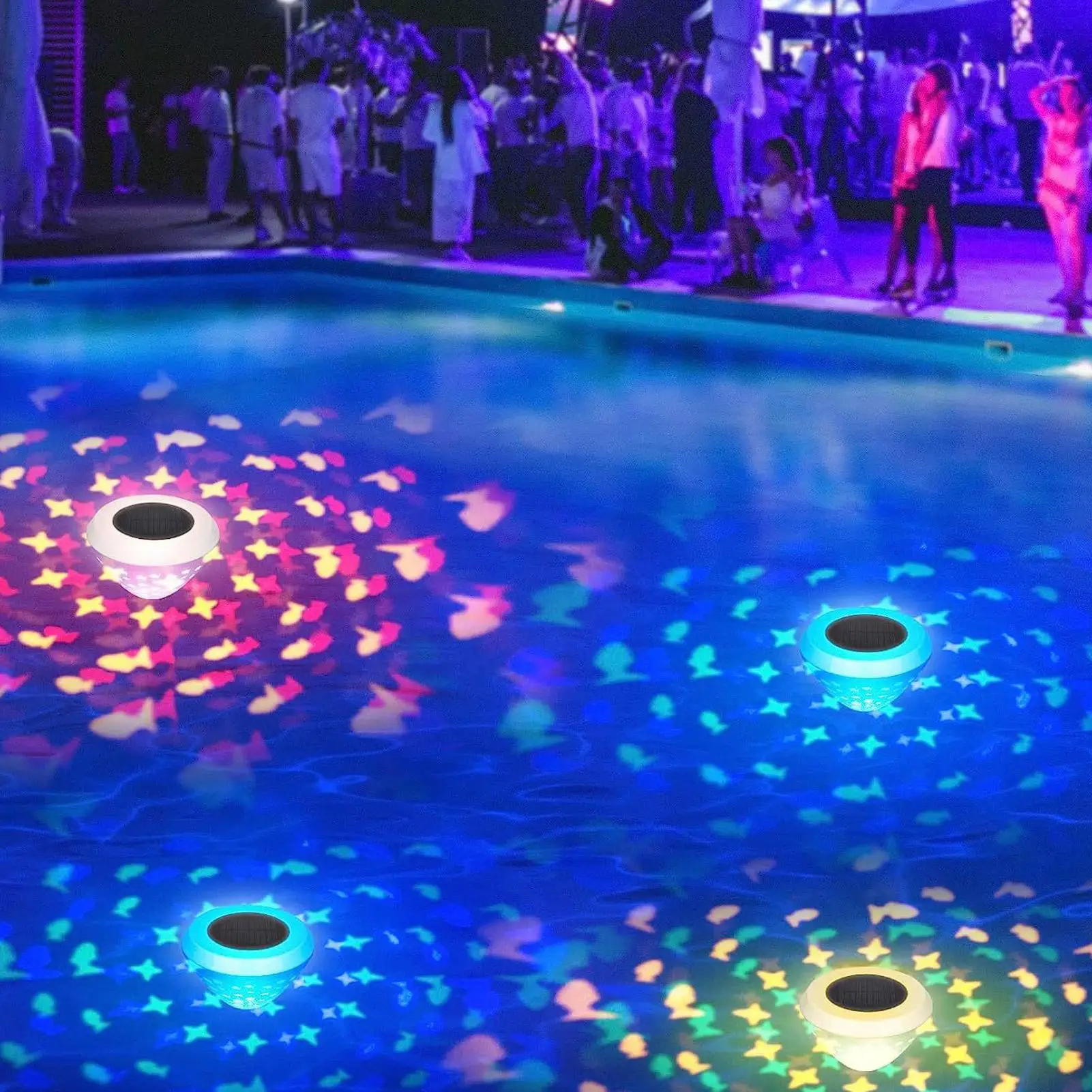 Floating Lights Waterproof Col - Pool Light Solar Rechargeable 评论和价格