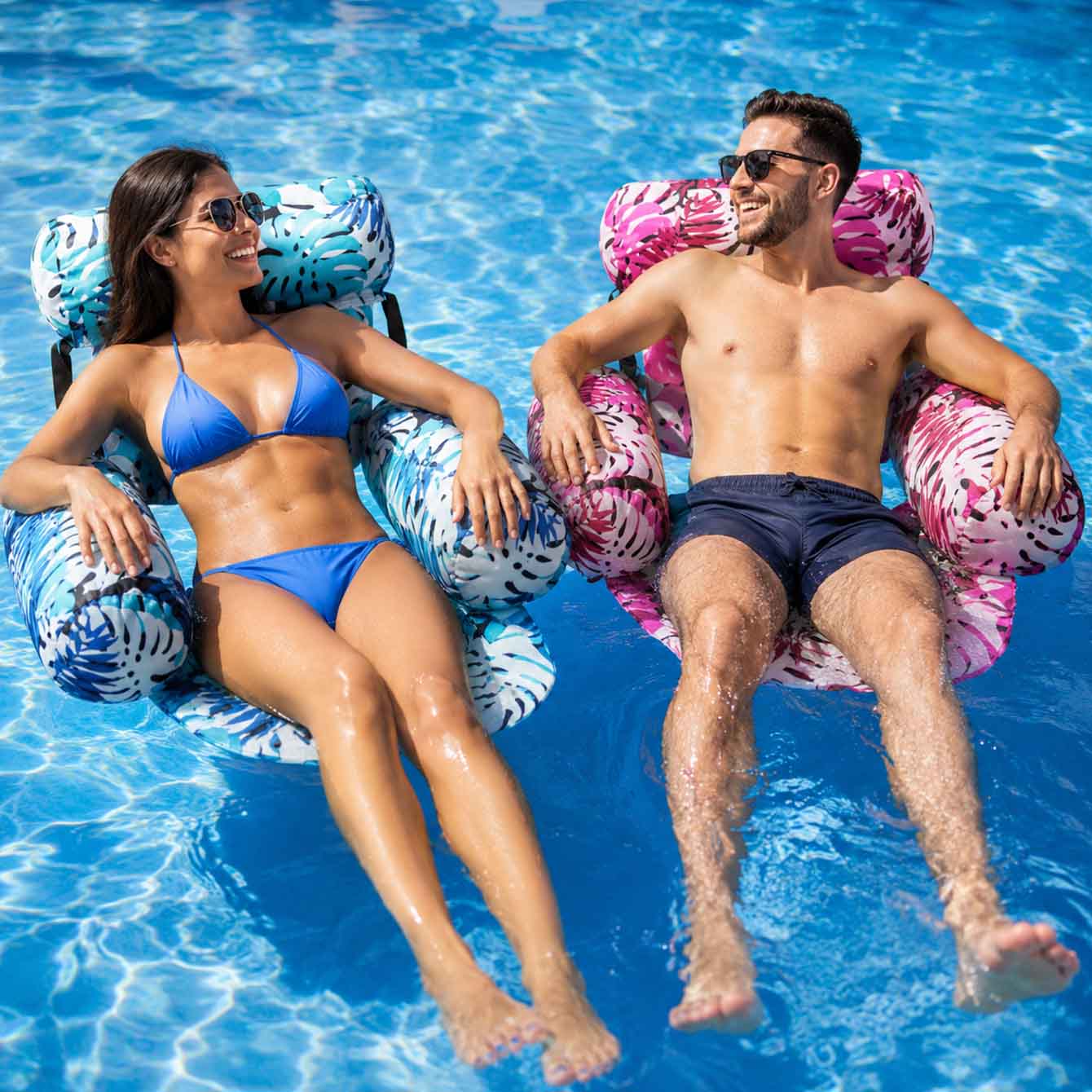 1PC Pool Floats Inflatable Flo - Pool Lounger Inflatable 评论和价格