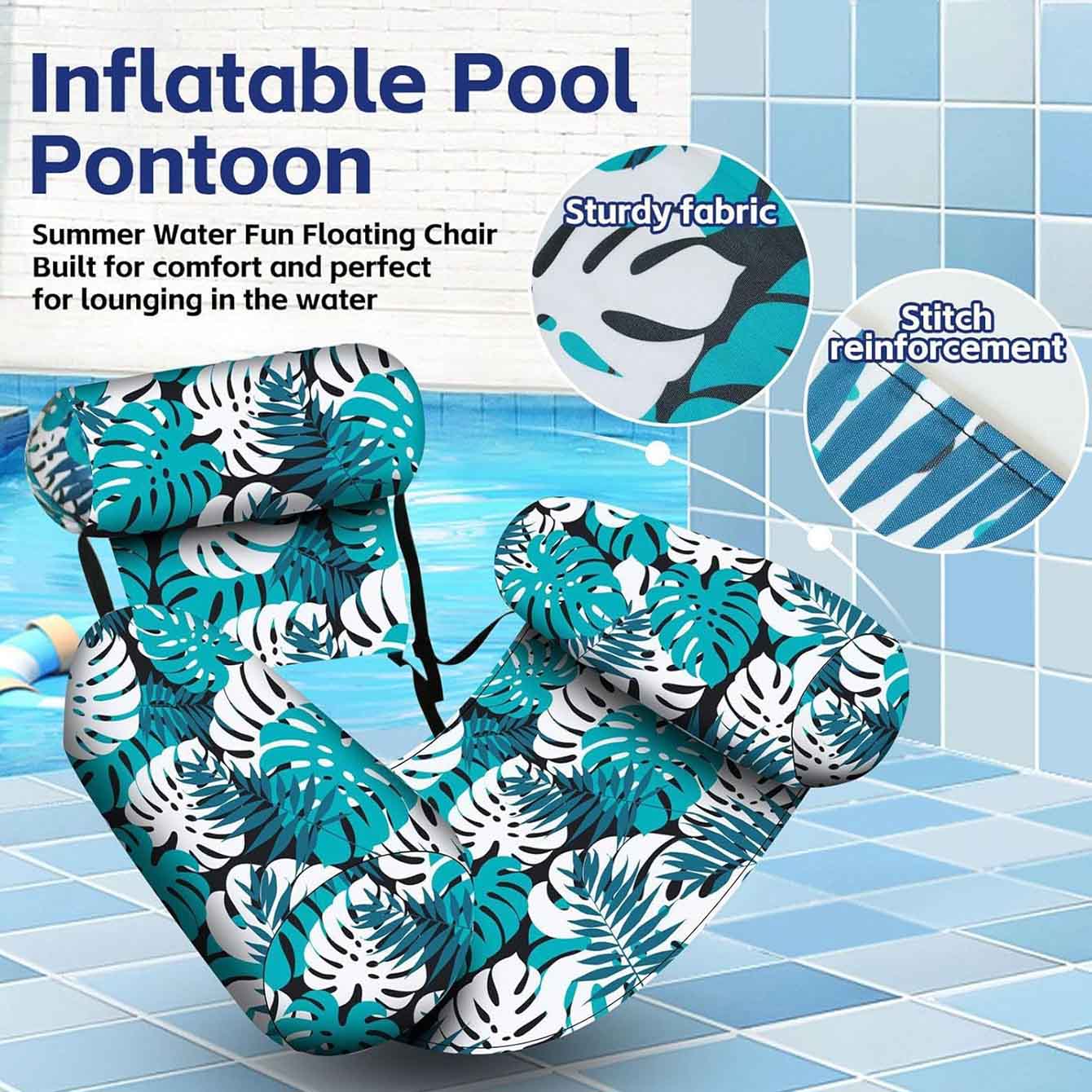 1PC Pool Floats Inflatable Flo - Pool Lounger Inflatable 评论和价格