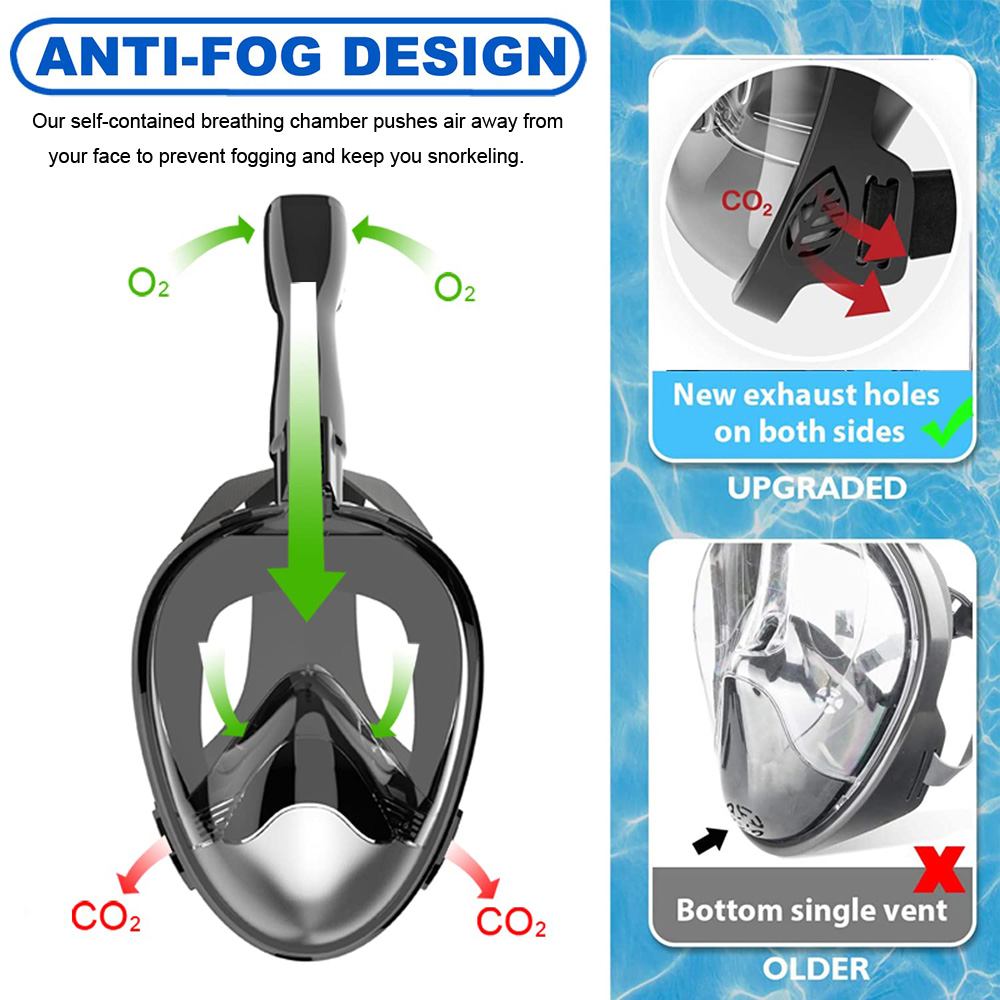 Full Face Snorkel Mask Diving  - Snorkel Mask Full Face 评论和价格
