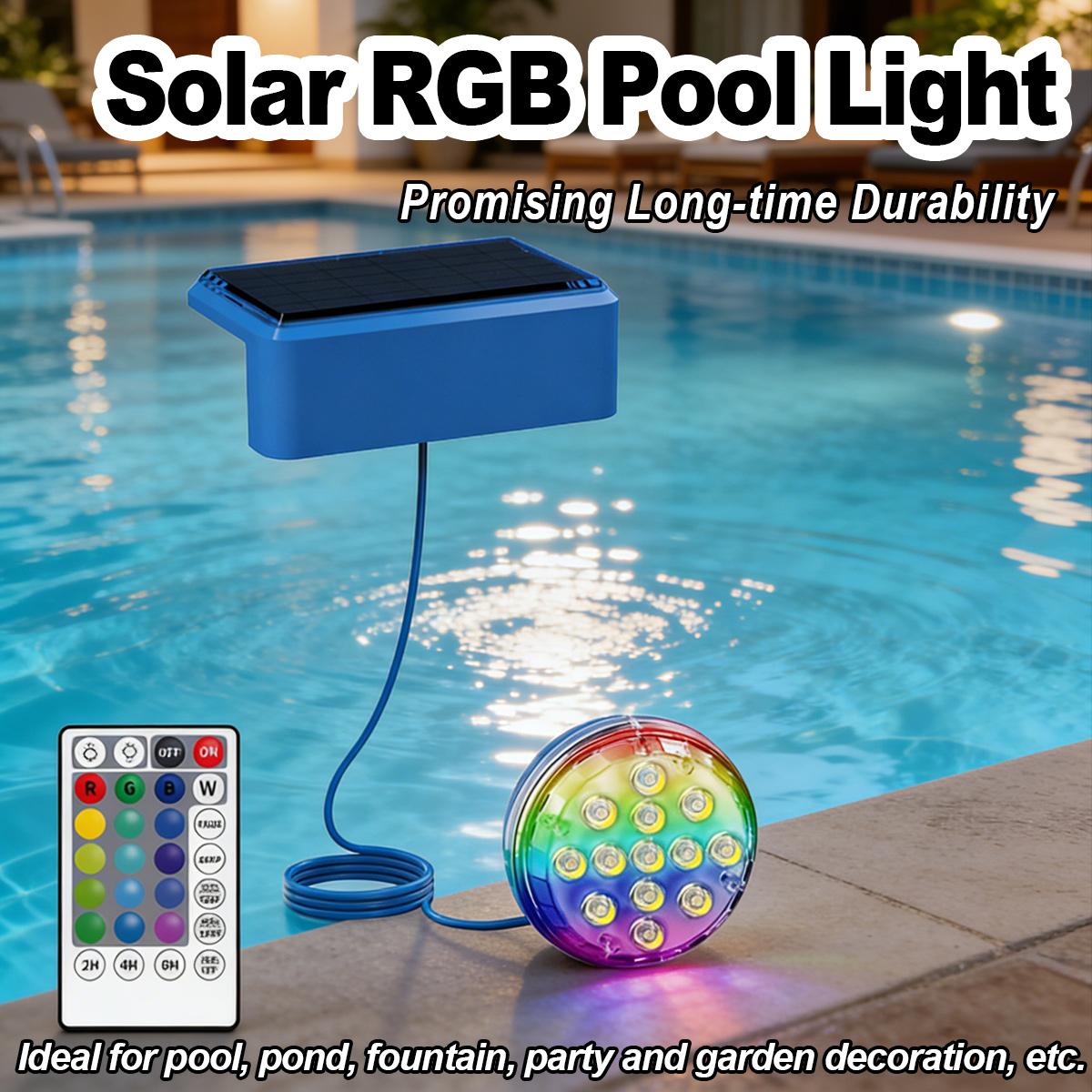 Underwater Solar Pool Light wi - Pool Light Solar Rechargeable 评论和价格