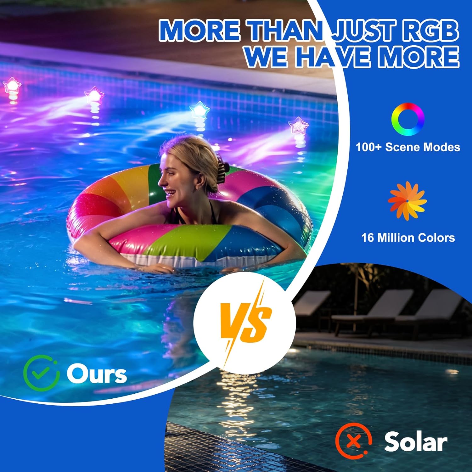 Solar Pool Lights All Season M - Pool Light Solar Rechargeable 评论和价格