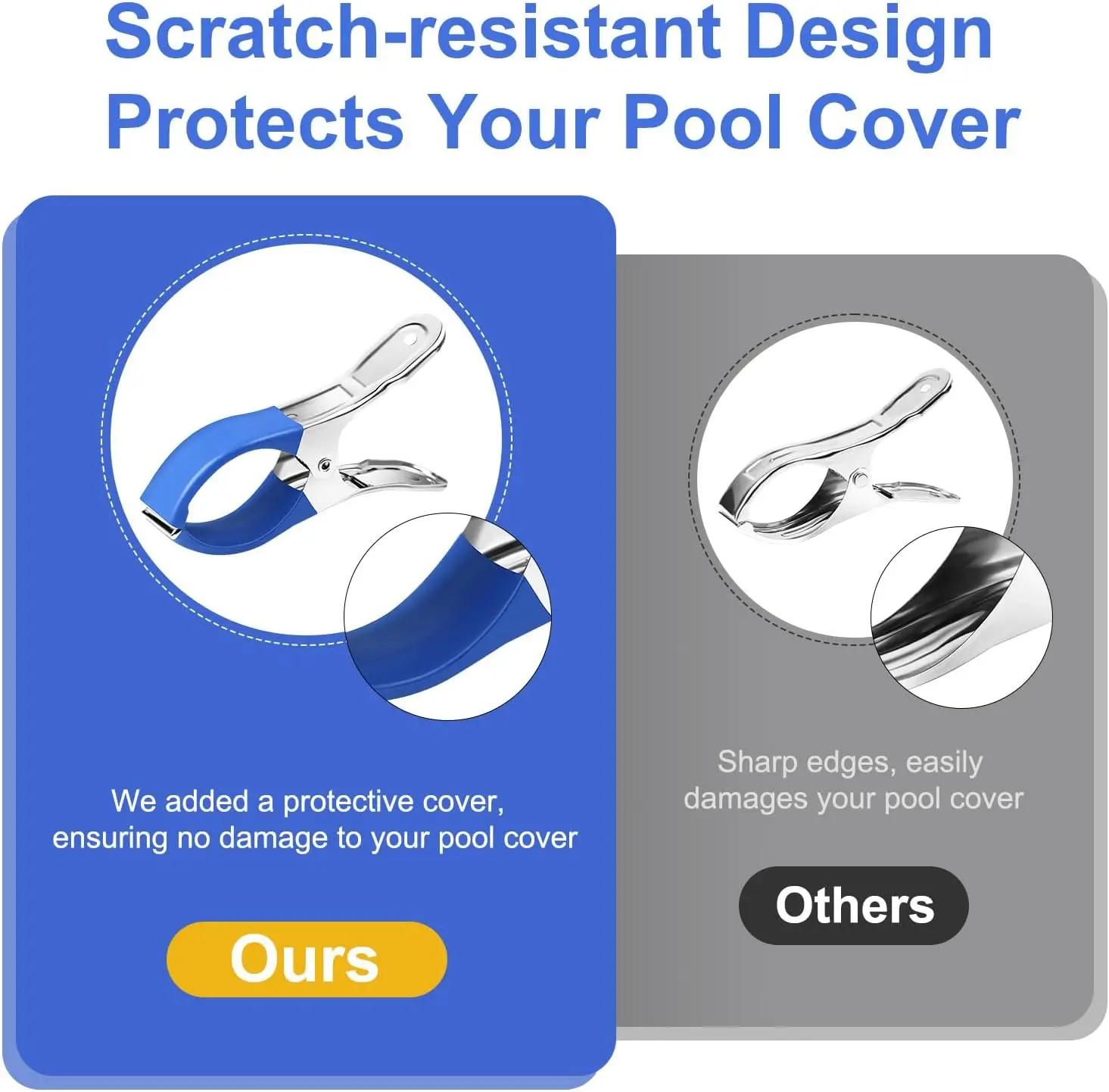 6/12Pcs Pool Cover Clips Stain - Pool Ladder Above Ground 评论和价格