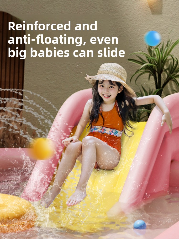 Inflatable Pool With Sunshade  - Water Slide Inflatable 评论和价格
