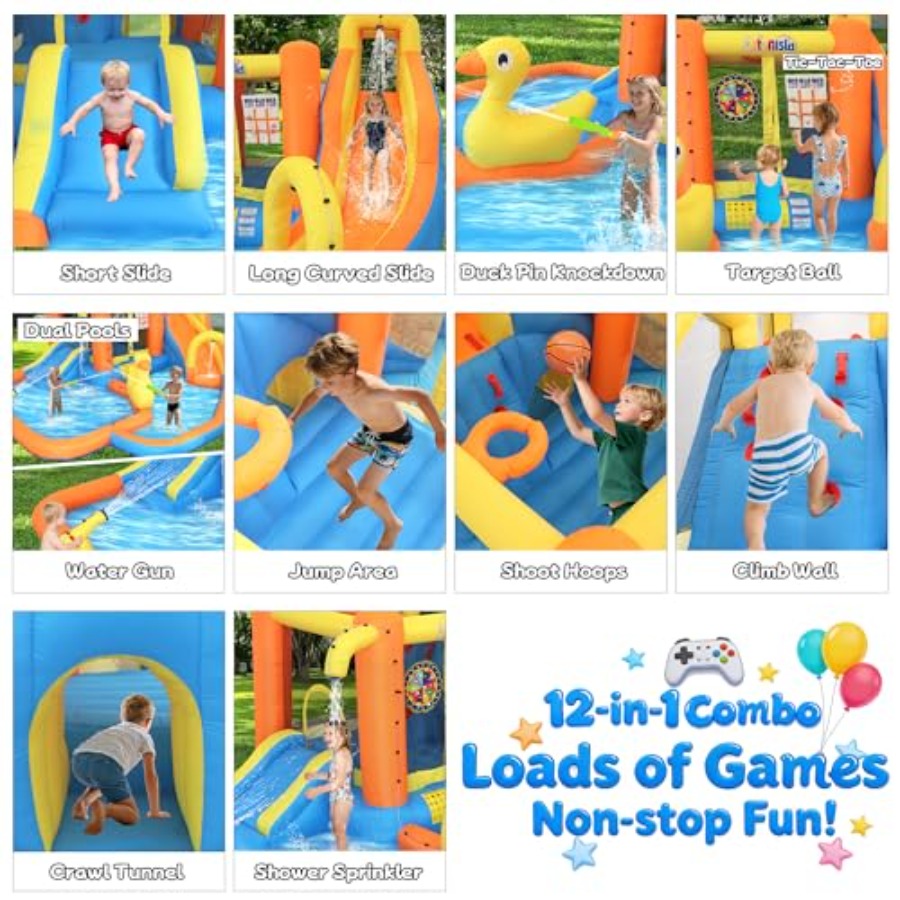 Backyard inflatable water park - Water Slide Inflatable 评论和价格