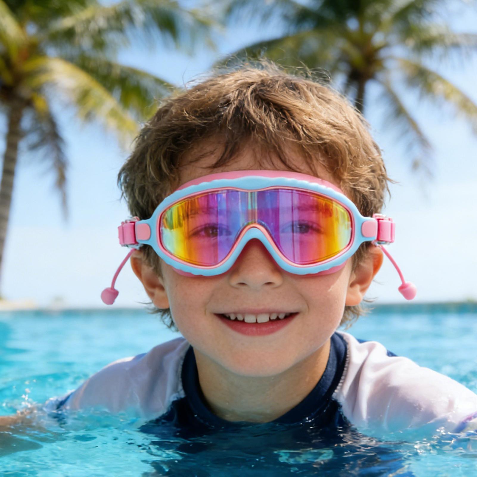 Kids Goggles For Swimming Anti - Swim Goggles Anti Fog Uv 评论和价格