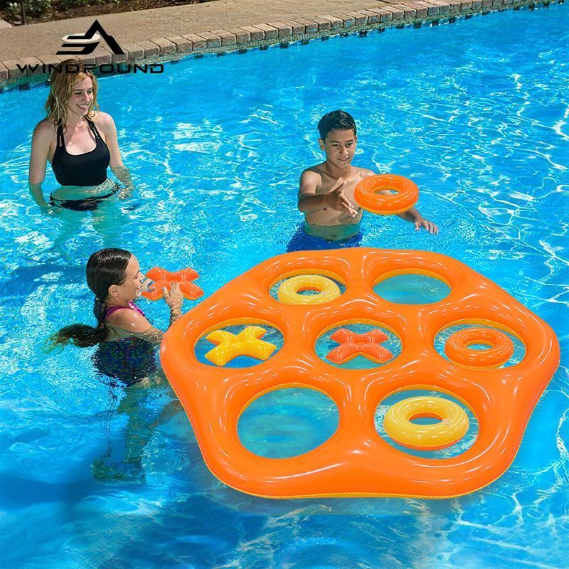 Inflatable Hexagon Ring Toss P - Pool Float Ring Inflatable 评论和价格
