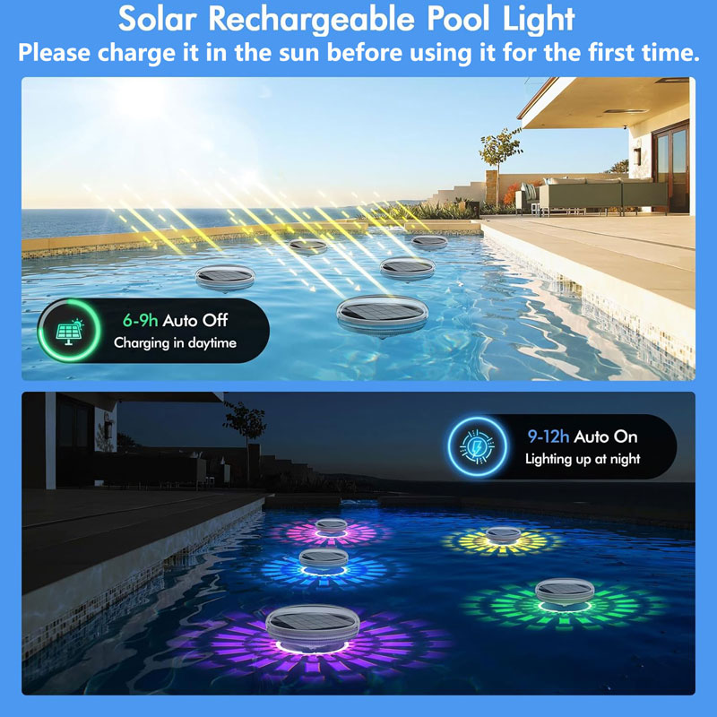 Pool Lights,Solar Rechargeable - Pool Light Solar Rechargeable 评论和价格
