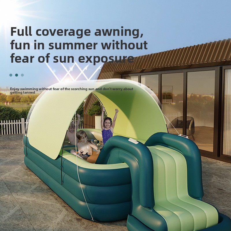 Inflatable Kiddie Pool with Sl - Water Slide Inflatable 评论和价格