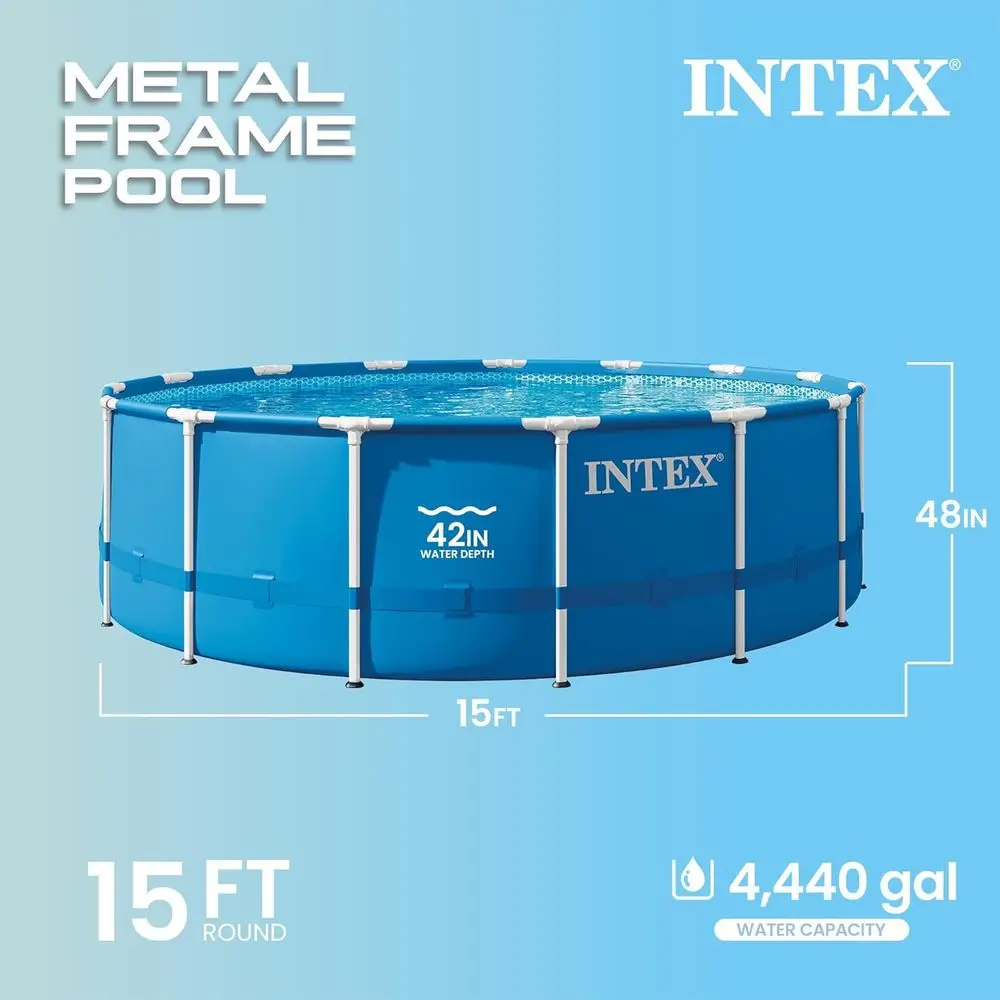 15' x 48 Round Above Ground Po - Pool Ladder Above Ground 评论和价格