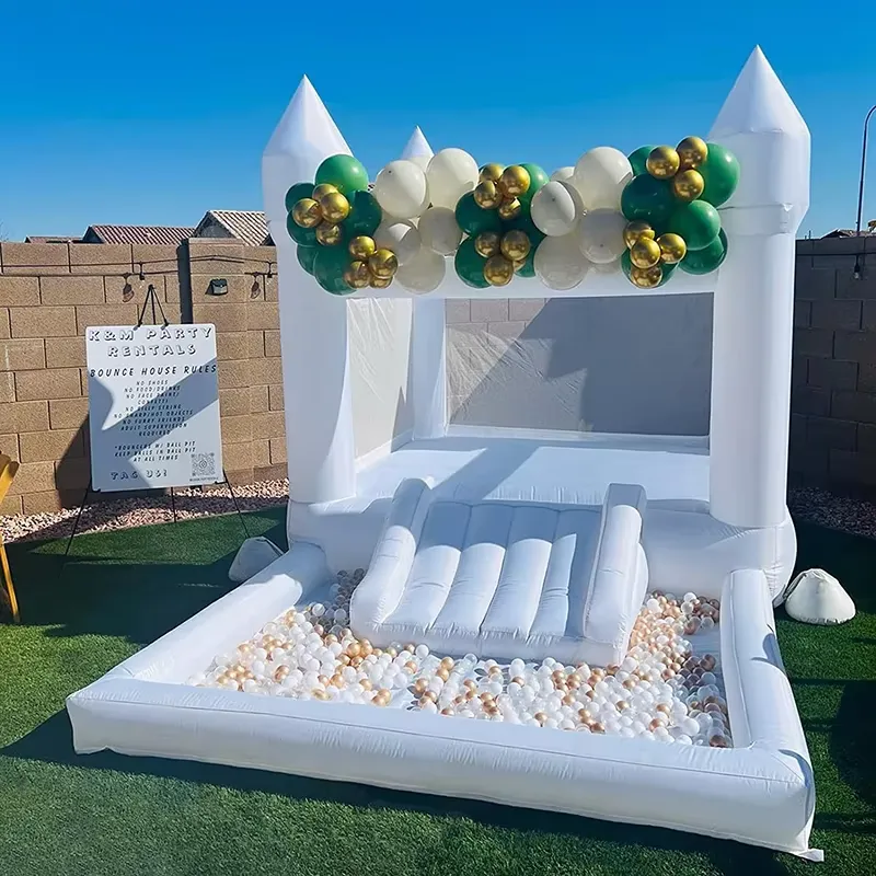 20264m White Grade Inflatable  - Water Slide Inflatable 评论和价格
