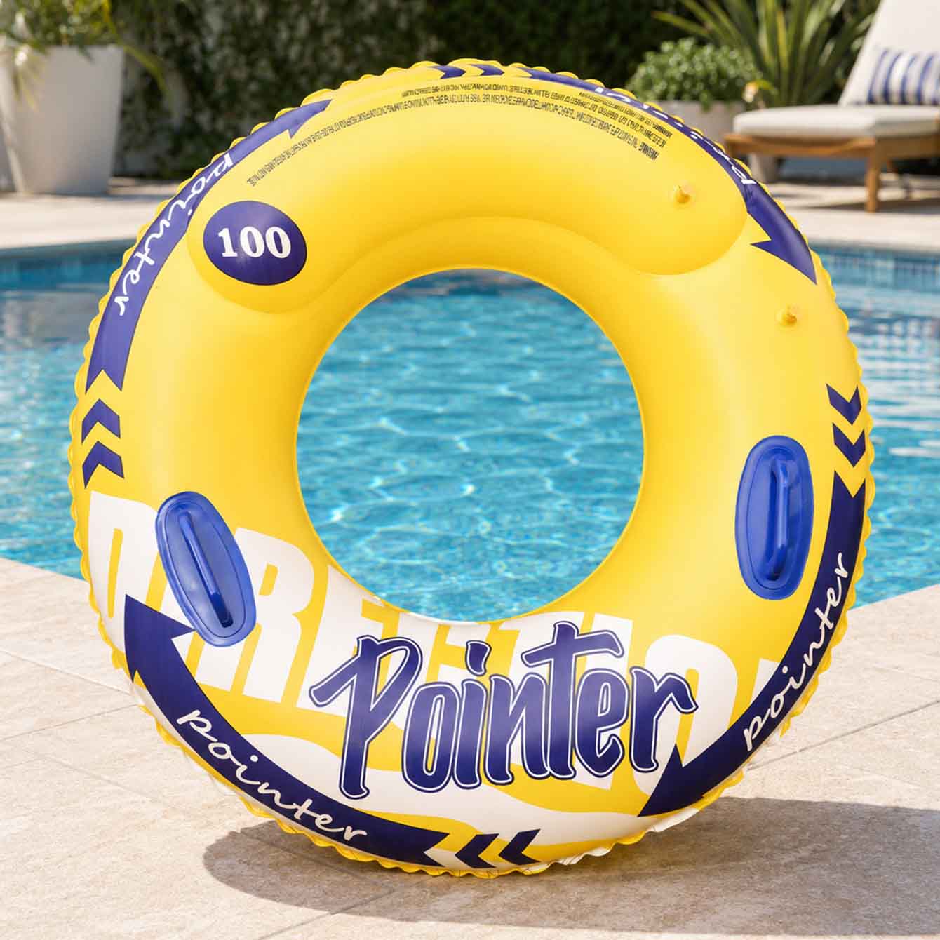 1PC Inflatable Swim Ring with  - Pool Float Ring Inflatable 评论和价格